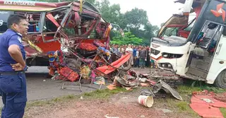 ফরিদপুরের দুই বাসের সংঘর্ষে নারীসহ তিনজনের মৃত্যু